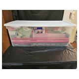Tote Full of Christmas Paper, Bags, Bows, Ribbons