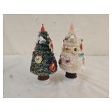 2 Vintage Commodore Japan Christmas Trees
