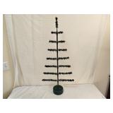 37" Faux Feather Tabletop Christmas Tree