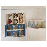 Vintage Jewelbrite and Mercury Glass Ornaments