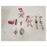 Hand Painted Glass Christmas Ornaments