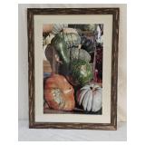 Framed Autumn Harvest Photograph