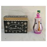 Christopher Radko Pink Java Jive Glass Ornament
