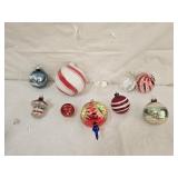 10 Vintage Glass Christmas Ornaments