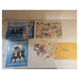 Vintage Stamp Book And Stamps