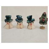 Vintage Holt Howard Tree & Honeycomb Ornaments