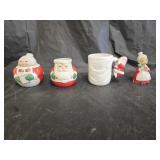 Santa & Mrs. Claus Cream & Sugar, Figurine, Mug
