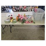 Faux Flowers, Ribbons, Crafting