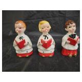 3 Vintage Japan Church Chior Porcelain Figurines