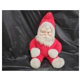 Vintage 18" Stuffed Musical Rubber Face Santa