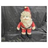 Vintage 19" Stuffed Plastic Face Santa Claus