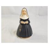 Vintage Japan Nun Singing Porcelain Musical Box