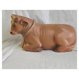Vintage 1970s Poloron Lighted Cow Blow Mold