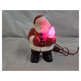 Vintage 1950s Royalite Lighted Plastic Santa Claus