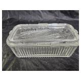Vintage Federal Glass Covered Refrigerator Dish