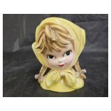Vintage 1960s Inarco Lady Head Vase