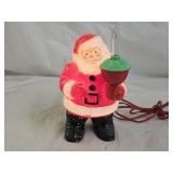 Vintage 1950s Royalite Lighted Plastic Santa Claus