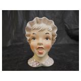 Vintage 1950s Lady Head Vase