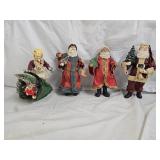 Clothique Santa Claus and Elf Figures