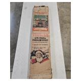 Vintage Holiday Glow Cardboard Christmas Fireplace