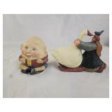2 American Folk Art Figurines