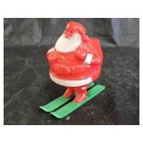 Vintage 1950s Rosbro Santa Skiing Candy Container