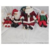 4 Santa Claus Dolls