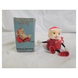 Vintage 1950s Battery Oper. Dancing Santa Lantern