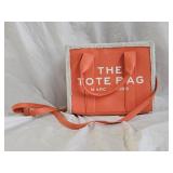 Marc Jacobs The Tote Bag Orange Leather Purse
