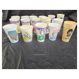16 Vintage Baseball Sports Advertising Cups