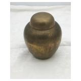 Brass water pot / often used as an urn or decor