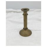 Scroll candlestick brass