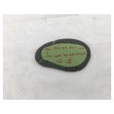 Odd original keepsake on rock
