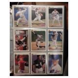 4 sleeves of baseball cards per bid
