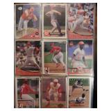 4 sleeves of baseball cards for one bid