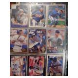 4 sleeves of baseball cards for one bid