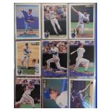 4 Sleeves of baseball cards for one bid