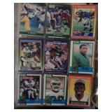 4 sleevesof football cards for one bid