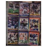4 sleeves of football cards for one bid