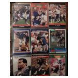 4 football cards sleeves for one bid