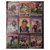 4 sleeves of football cards for one bid