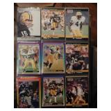4 sleeves of football cards