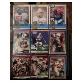 4 football cards sleeves for one bid