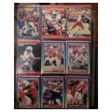 4 Sleeves of football cards