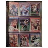 4 sleeves of football cards for one bid