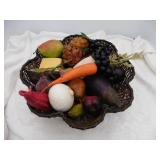Impressive fruit veggie bowl, Basket bowl has wire