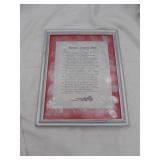 Heavens grocery store poem framed