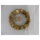 silver wreath with lantern accent