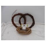 Garpevine wreath  and decor