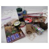 craft ribbon ,paints, pipe cleaners etc etc